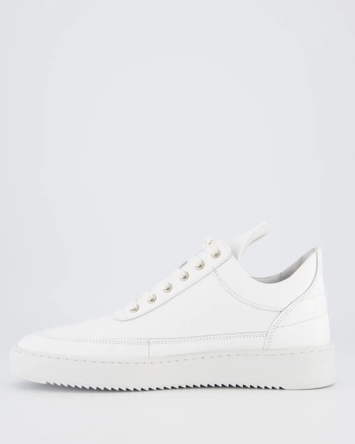 Heren Low Top Ripple Leer Wit