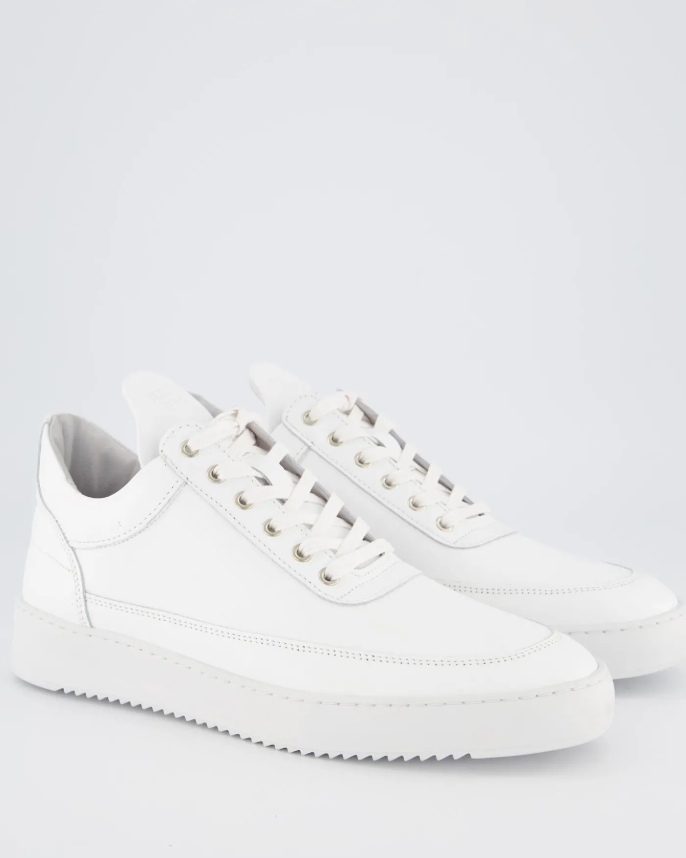 Heren Low Top Ripple Leer Wit