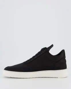Heren Low Top Ripple Nubuck Zwart