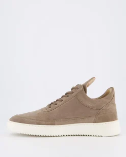 Heren Low Top Suede Sneaker Bruin