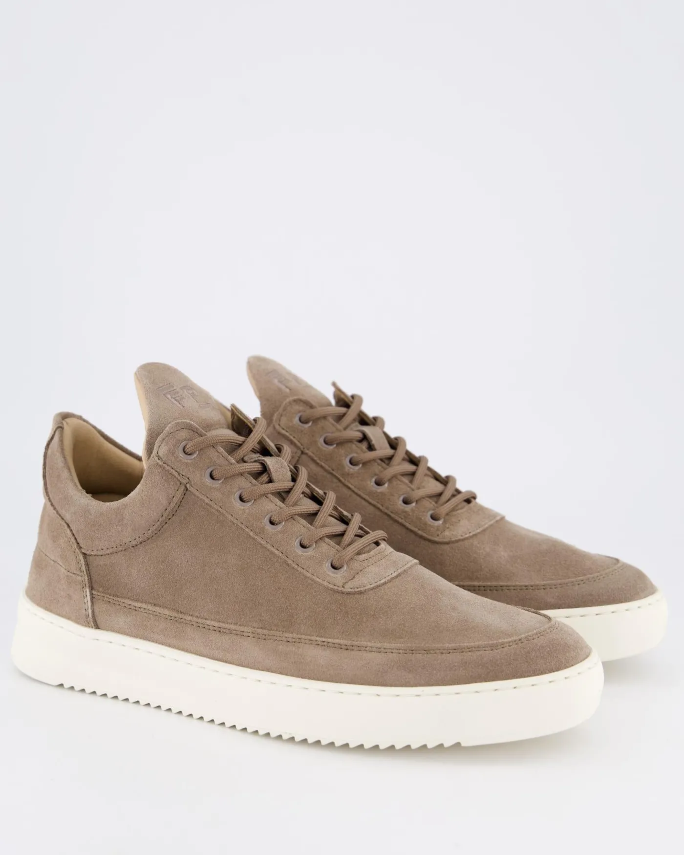 Heren Low Top Suede Sneaker Bruin