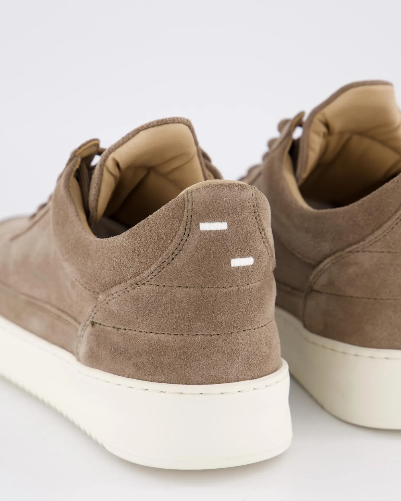 Heren Low Top Suede Sneaker Bruin
