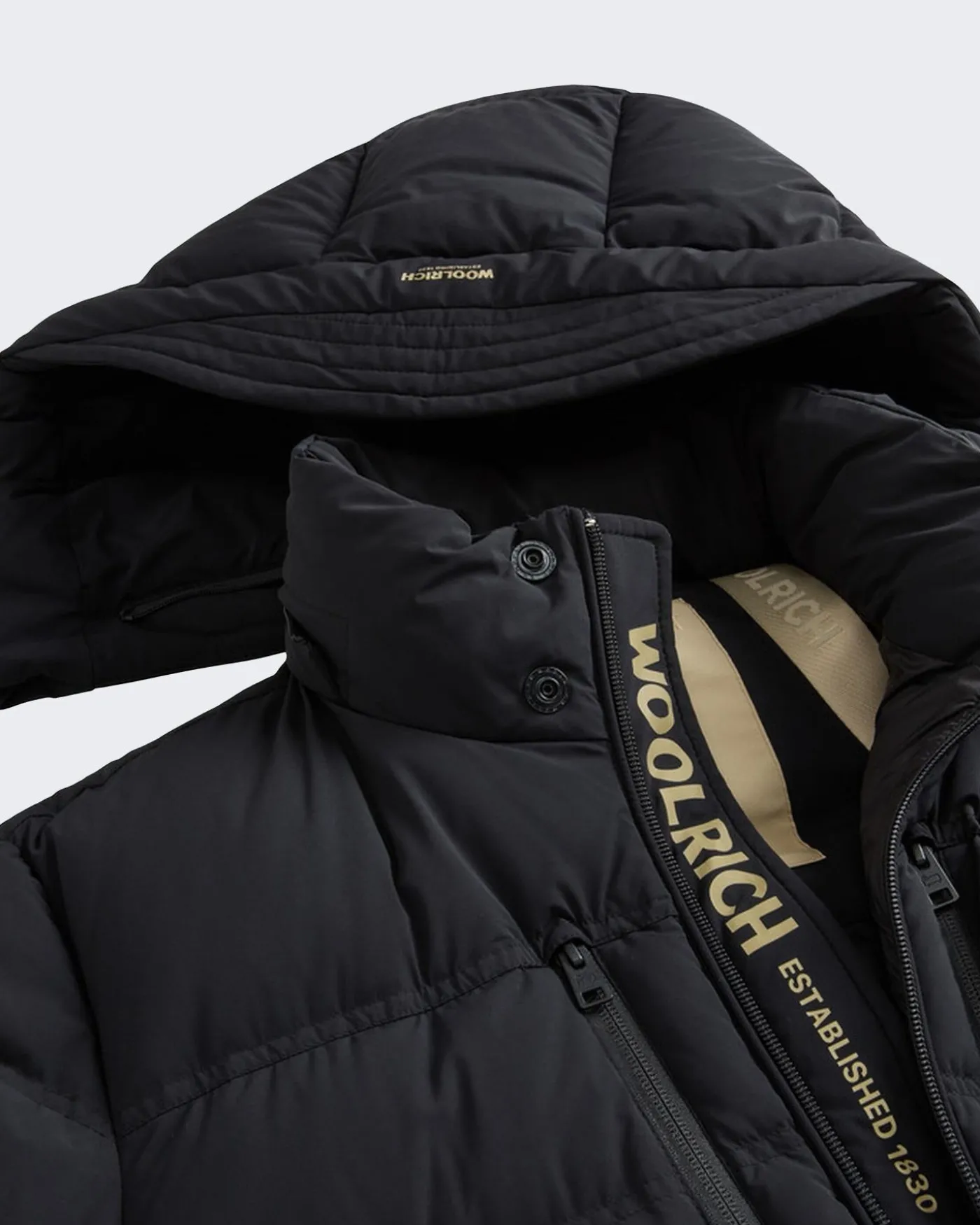 Heren Matt Stretch Puffer Jack Zwart