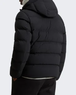 Heren Matt Stretch Puffer Jack Zwart