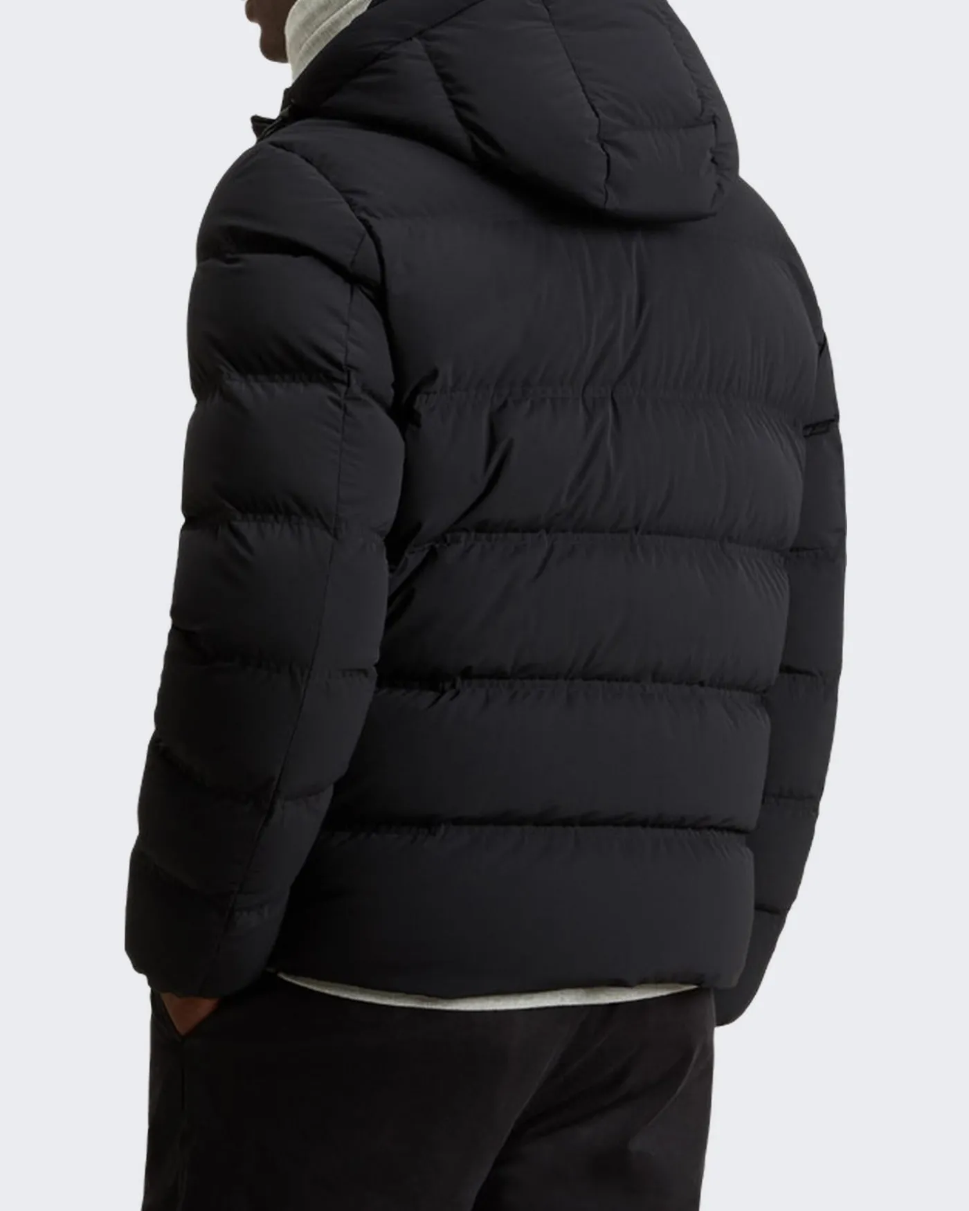 Heren Matt Stretch Puffer Jack Zwart