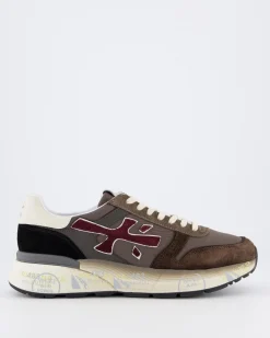 Heren Mick Sneaker Bruin/Rood