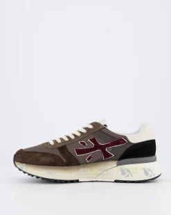 Heren Mick Sneaker Bruin/Rood
