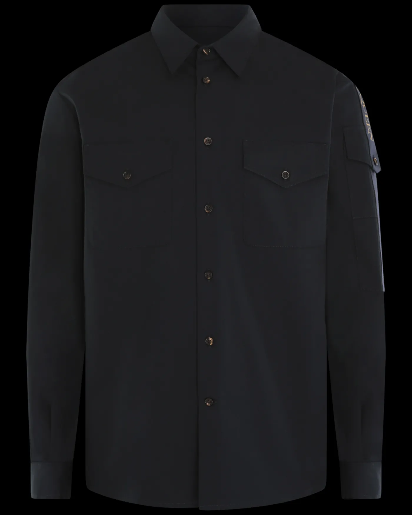 Heren Military Camera Strap Shirt