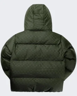 Heren Monogram Puffer Jacket Groen
