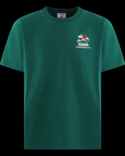 Heren Montagne Ondulée T-Shirt Groen