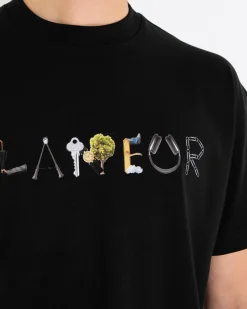 Heren Objects T-Shirt Zwart