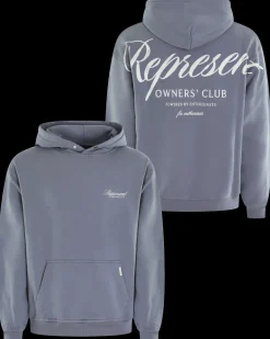 Heren Owners Script Hoodie Blauw