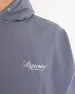 Heren Owners Script Hoodie Blauw