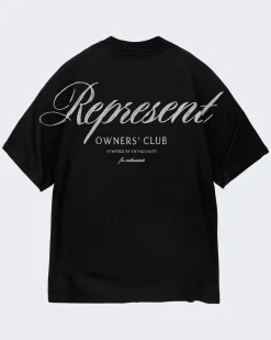 Heren Owners Script T-Shirt Blauw
