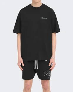 Heren Owners Script T-Shirt Blauw