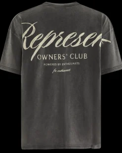 Heren Owners Script T-Shirt Blauw