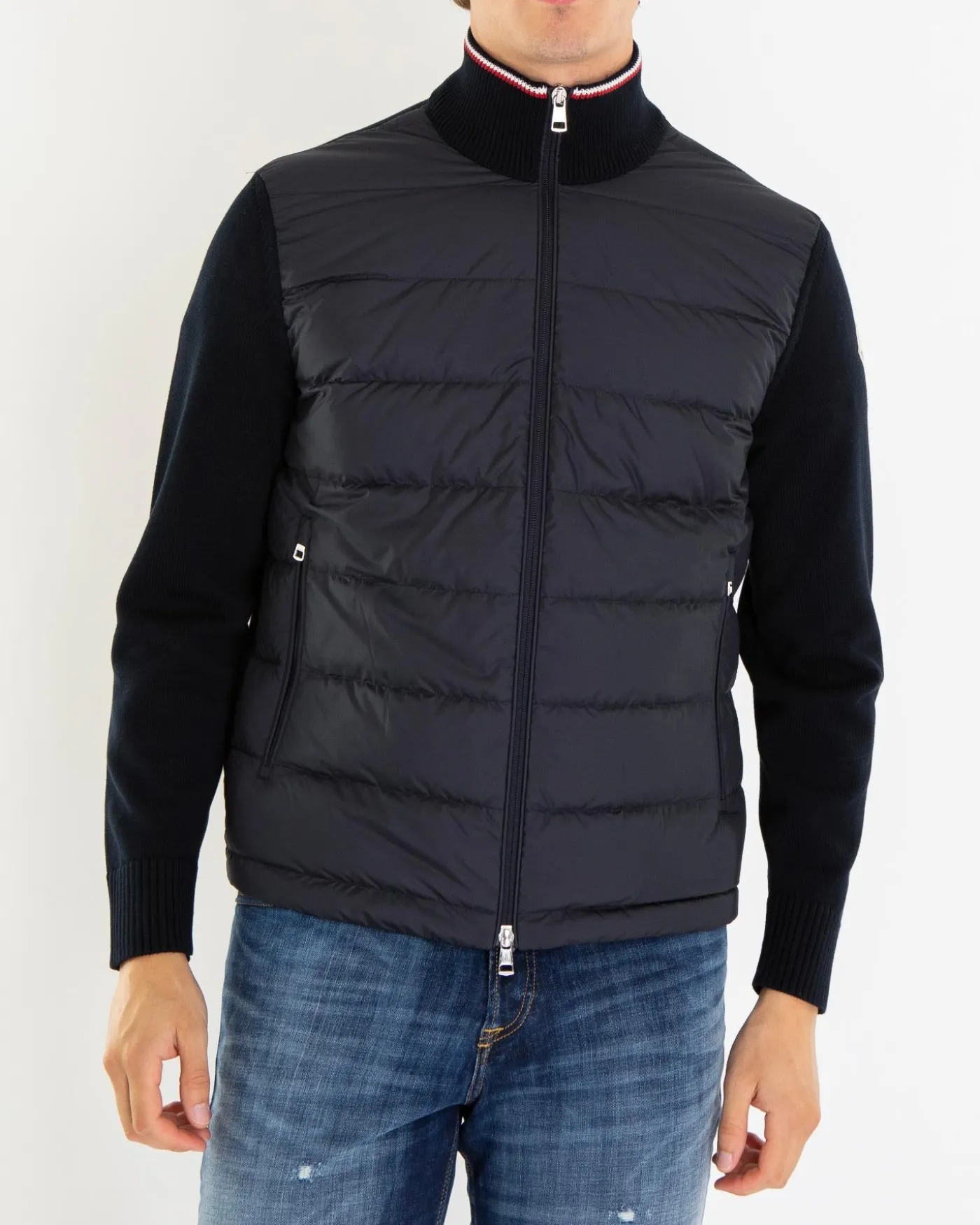 Heren Padded Zip Up Jacket Zwart