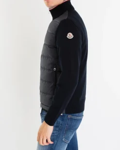 Heren Padded Zip Up Jacket Zwart