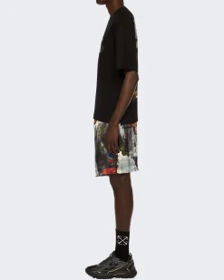 Heren Paint Arrow Skate Shirt Zwart