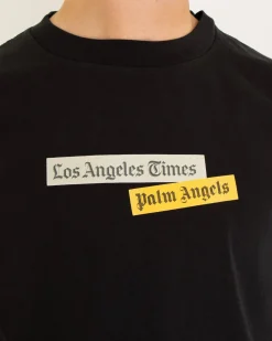 Heren Paxlatimes Reg T-Shirt Zwart
