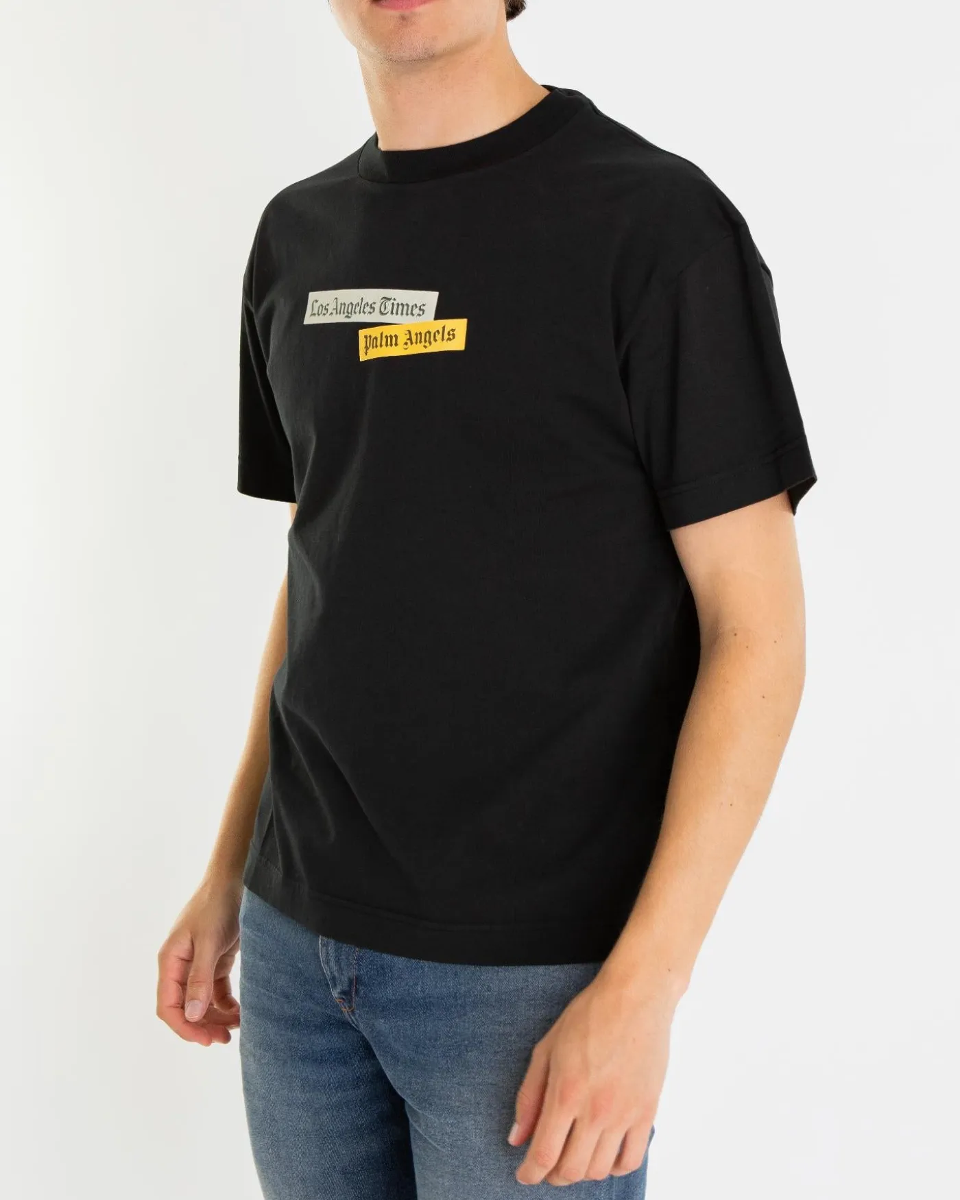 Heren Paxlatimes Reg T-Shirt Zwart