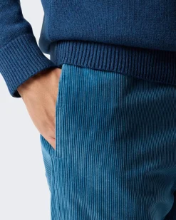 Heren Pocket Trousers Blauw