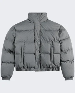 Heren Renako Monogram Puffer Grijs