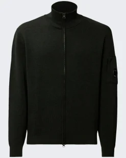 Heren Re-Wool Zip Cardigan Groen