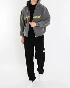 Heren Script Logo Zip Hoodie