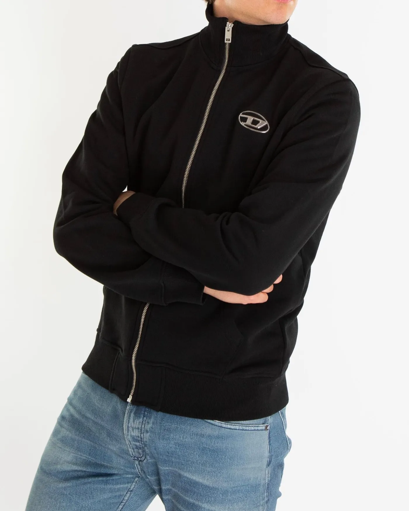 Heren S-Ginni-Zip-Od Zwart