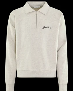 Heren Signature Sweater HalfZip Grij