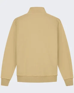 Heren Signature Zip Sweater Beige