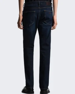Heren Slim-fit Jeans Blauw