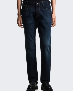 Heren Slim-fit Jeans Blauw
