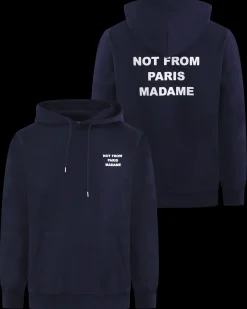 Heren Slogan Hoodie Blauw