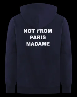 Heren Slogan Hoodie Blauw