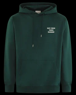 Heren Slogan Hoodie Groen