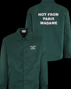 Heren Slogan Jacket Groen