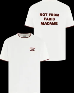 Heren Slogan Piqué T-Shirt Wit