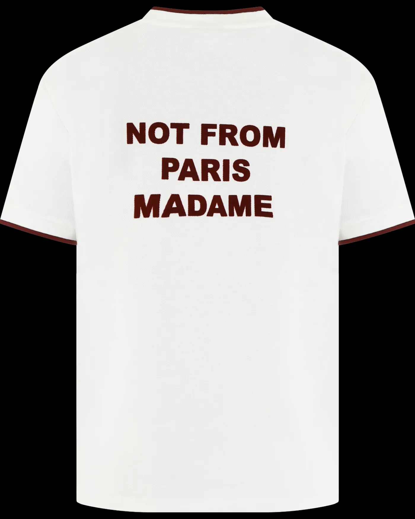 Heren Slogan Piqué T-Shirt Wit