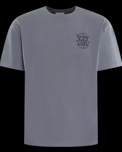 Heren Slogan Tresses T-Shirt Blauw