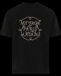 Heren Slogan Tresses T-Shirt Zwart