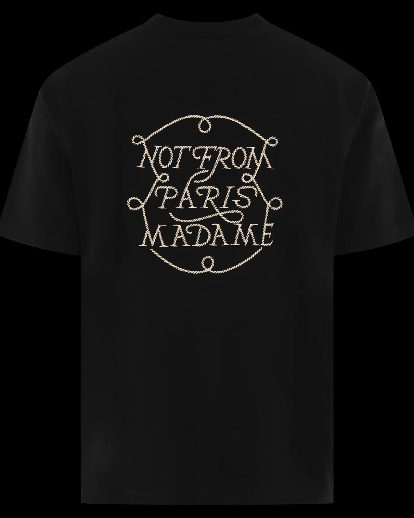 Heren Slogan Tresses T-Shirt Zwart