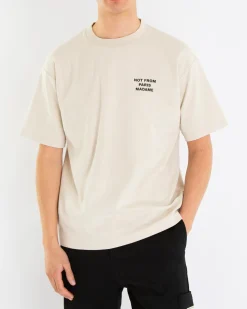 Heren Slogan T-Shirt Beige