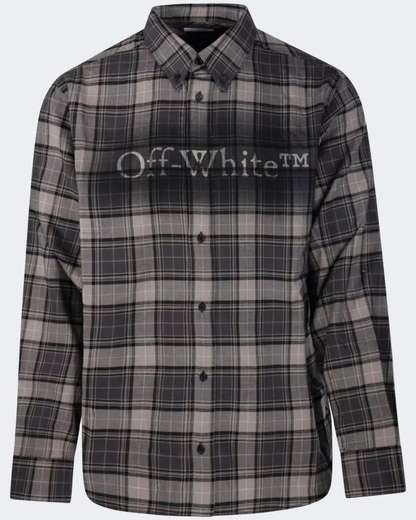 Heren Spray Book Check Shirt Grijs