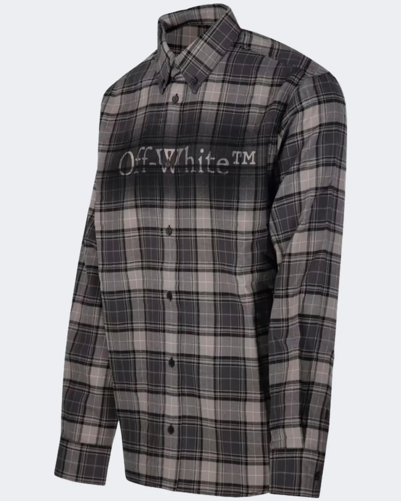 Heren Spray Book Check Shirt Grijs