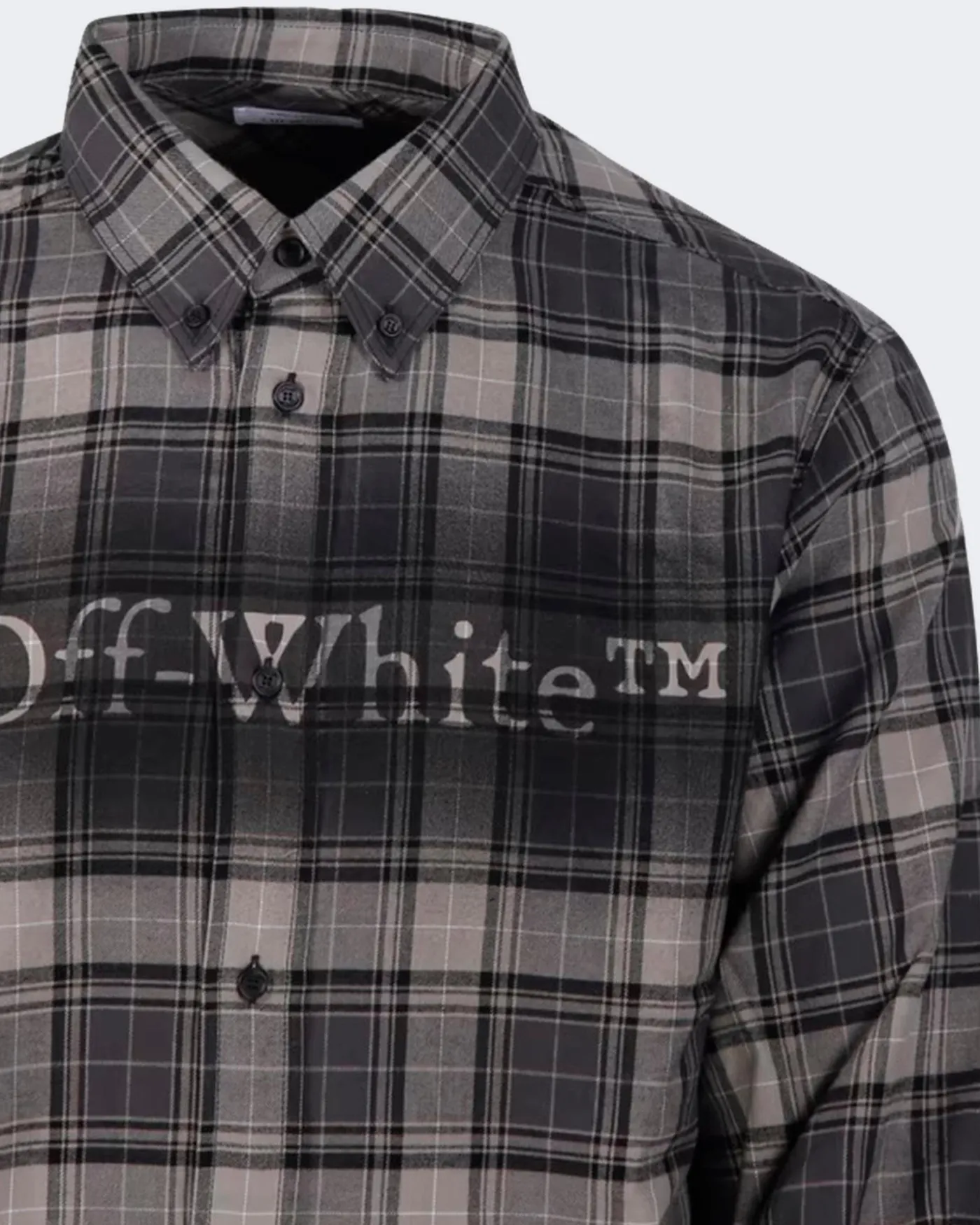 Heren Spray Book Check Shirt Grijs