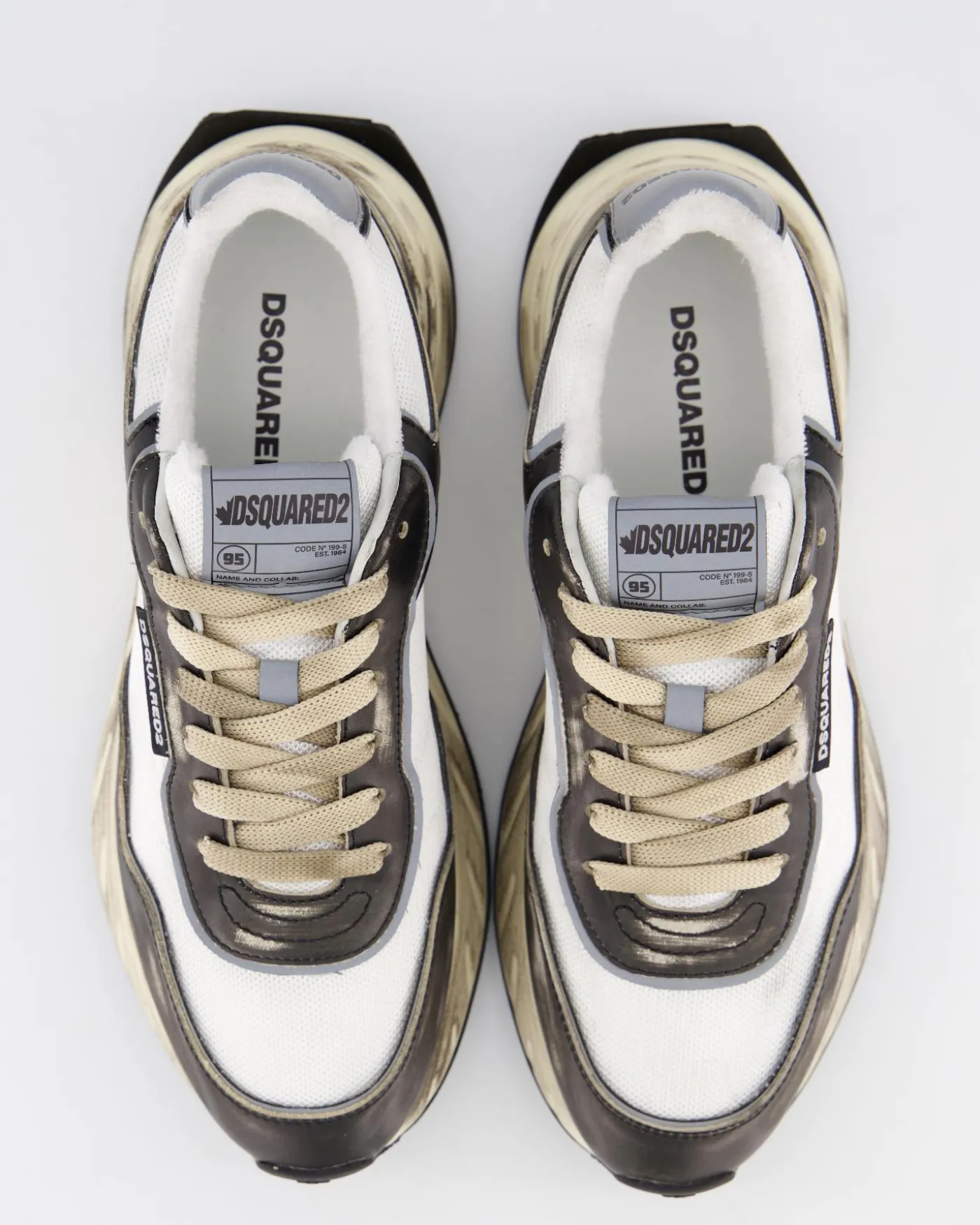 Heren Sprinter Sneaker Zwart/Wit