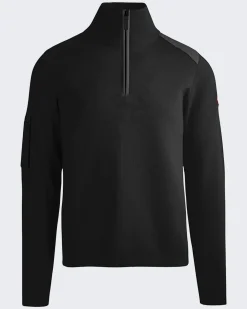 Heren Stormont 1/4 Zip Sweater Zwart