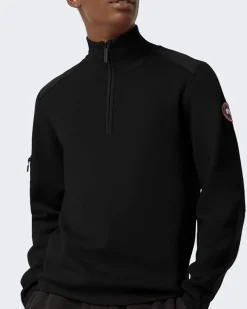 Heren Stormont 1/4 Zip Sweater Zwart